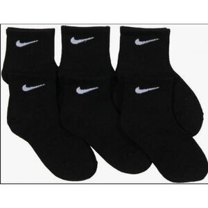 Nike Young Athletes Kids Ankle Cut Socks 6-Pack White 10C-3Y 5-7